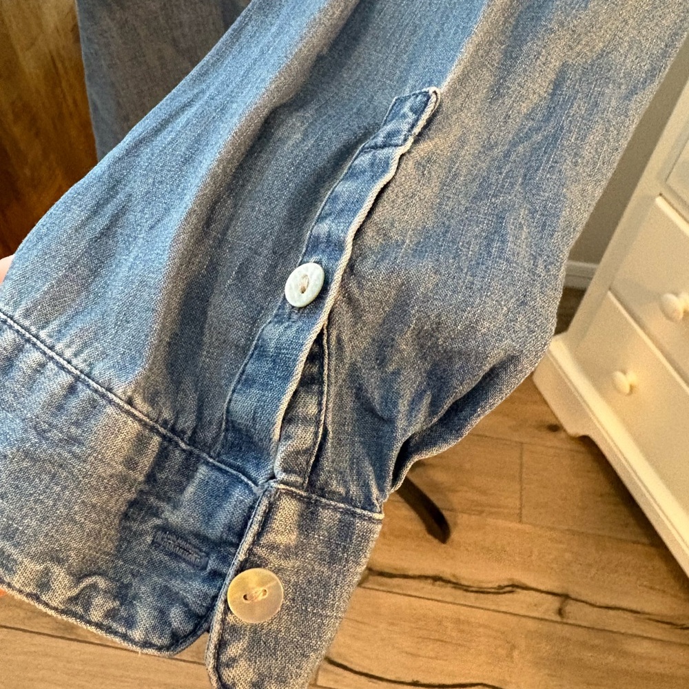 J. Jill Blue Denim Button-Up Shirt, 2X - Picture 7 of 13